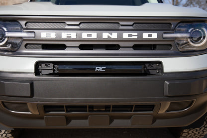 20 Inch Black Series LED Light Bar Single Row Cool White DRL Rough Country-5