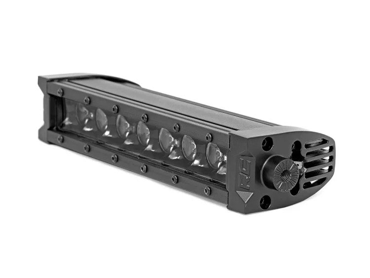 Rough Country 8 Inch CREE LED Light Bar Single Row, Pair Black Series w/Cool White DRL Rough Country
