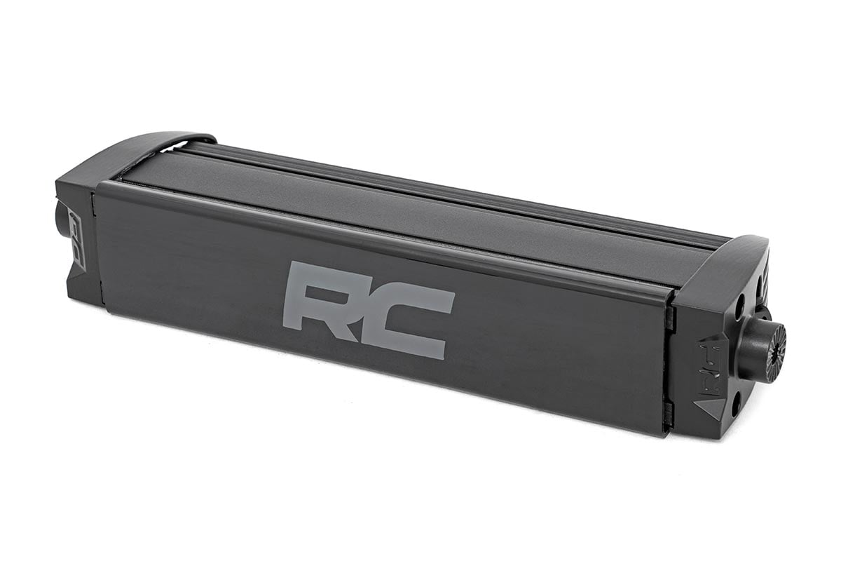 8 Inch Black Series LED Light Bar Single Row Cool White DRL Pair Rough Country-3