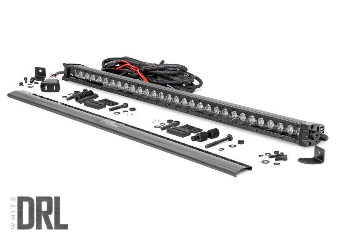 Rough Country 30 Inch CREE LED Light Bar Black Series w/Cool White DRL Rough Country