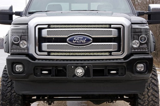 LED Light Kit Grill Mount 30 Inch Black Single Row Pair Ford F-250/F-350 Super Duty (11-16) Rough Country-1