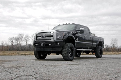 LED Light Kit Grill Mount 30 Inch Black Single Row Pair Ford F-250/F-350 Super Duty (11-16) Rough Country-3