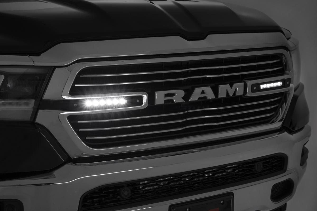 Dodge Dual 6 Inch LED Grille Kit 19-20 RAM 1500 Rough Country-6