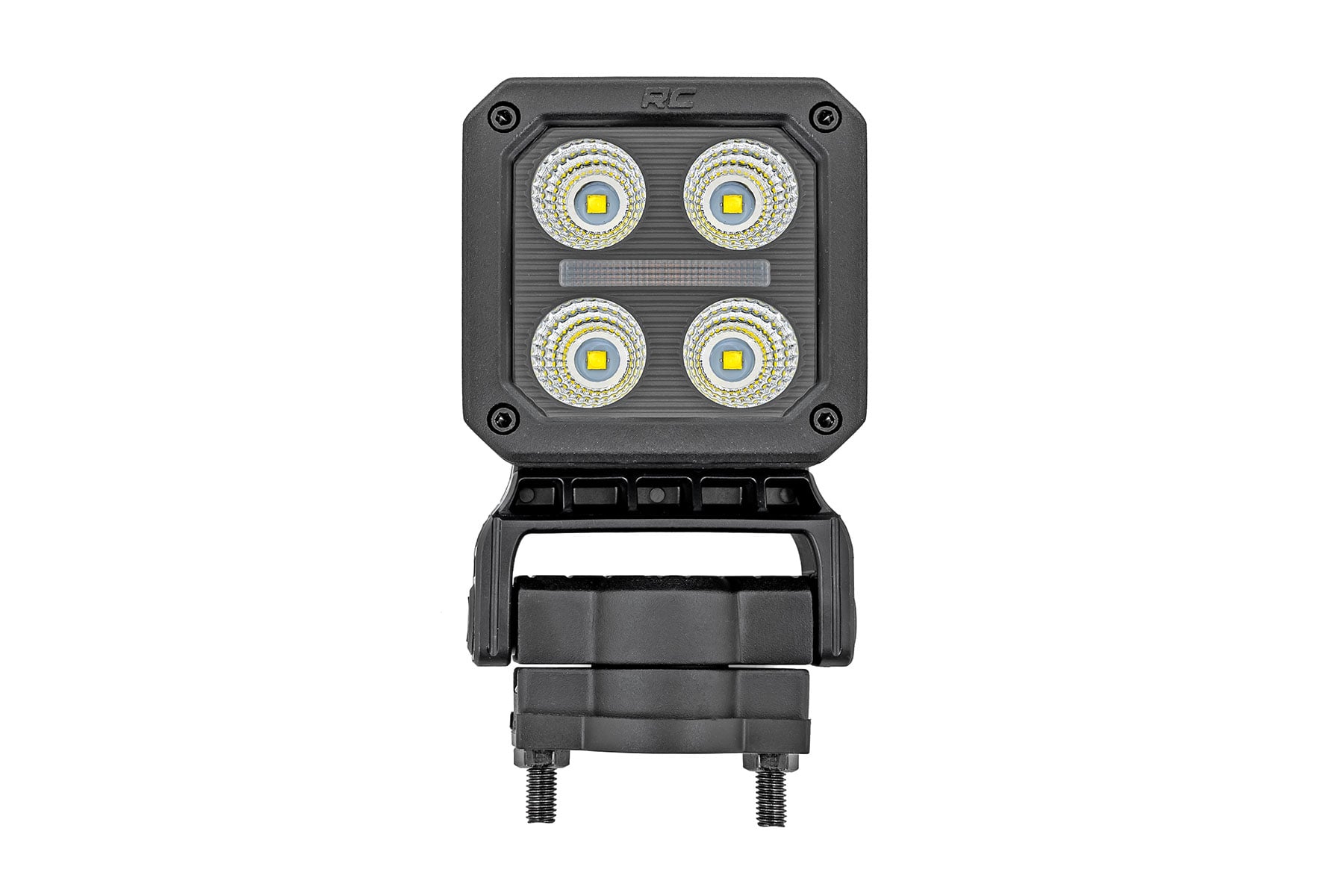 Black Series LED Light Pair 2 Inch Flood Swivel Mount Rough Country-1