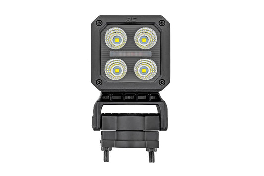 Black Series LED Light Pair 2 Inch Flood Swivel Mount Rough Country-1