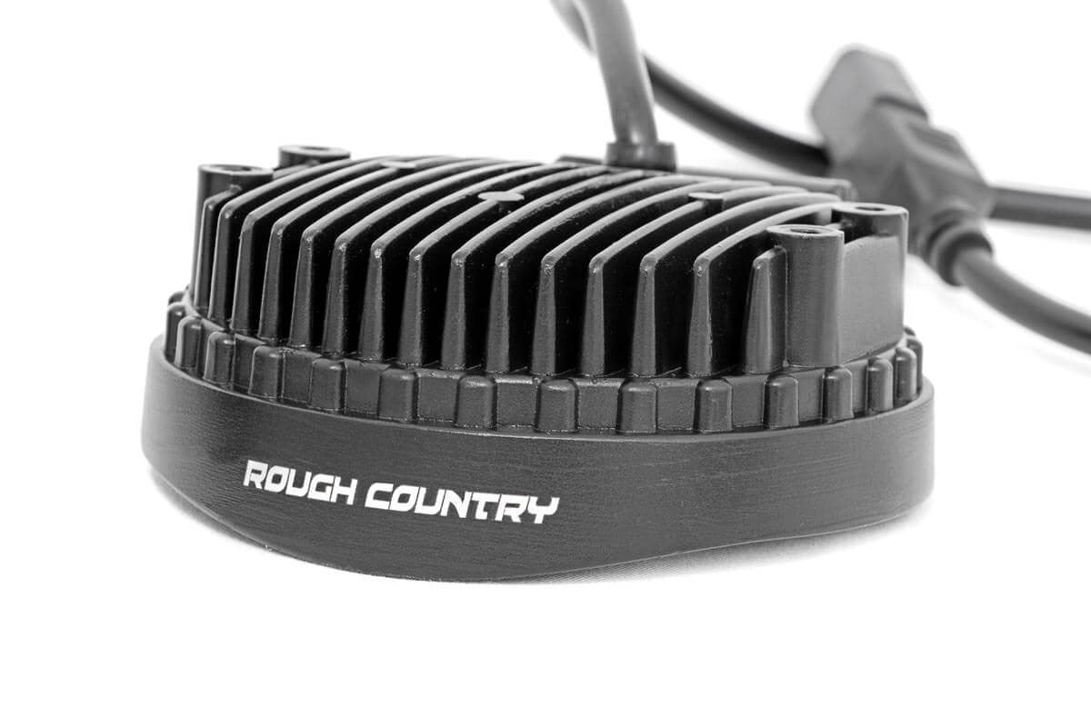 4 Inch Chrome Series LED Light Round Pair Rough Country-1