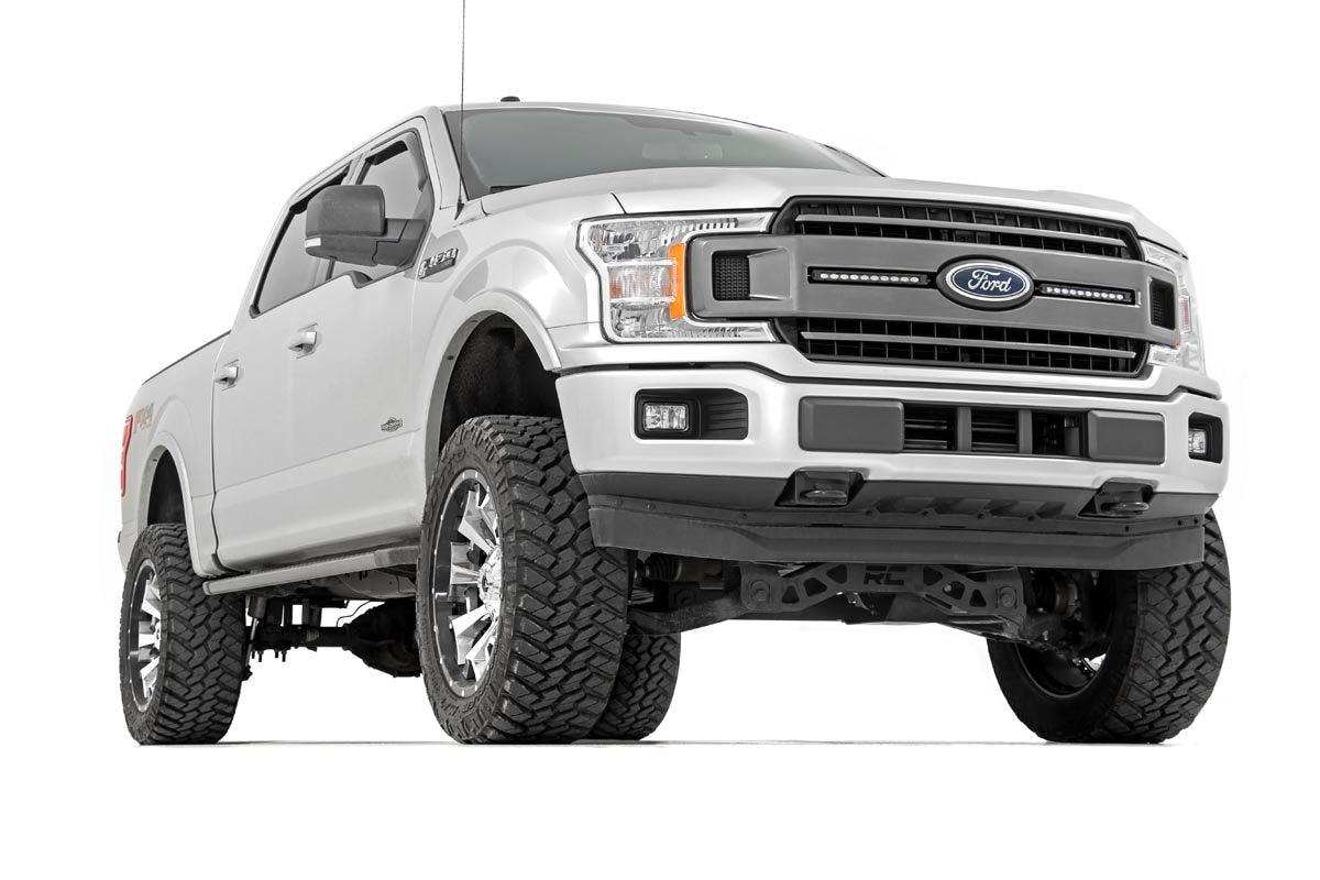 Dual 10 Inch LED Grille Kit 18-20 F-150 XLT Rough Country-3