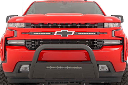 Chevy Dual 10 Inch LED Grille Kit 19-20 Silverado 1500 Rough Country-5