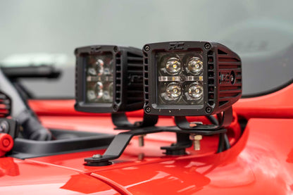 Jeep Quad LED Light Pod Kit -Black Series 18-20 JL/20 Gladiator Rough Country-3