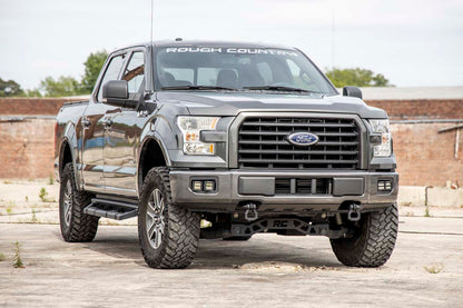 LED Light Kit Fog Mount Dual 2 Inch Black Pairs SAE Ford F-150 (15-17) Rough Country-5