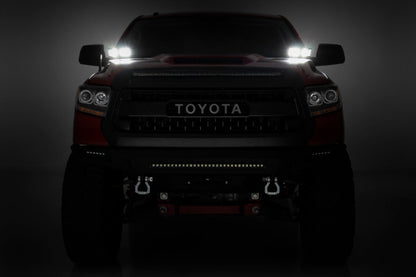 LED Light Kit Ditch Mount 3 Inch OSRAM Wide Toyota Tundra 2WD/4WD (14-21) Rough Country-4