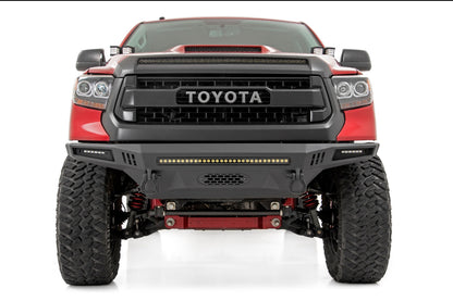 LED Light Kit Hood Bulge 40 Inch White/Amber Strip Toyota Tundra (14-21) Rough Country-3