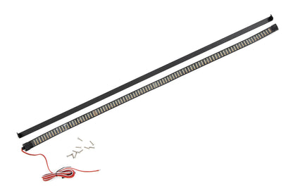 LED Light Kit Hood Bulge 40 Inch White/Amber Strip Toyota Tundra (14-21) Rough Country-1