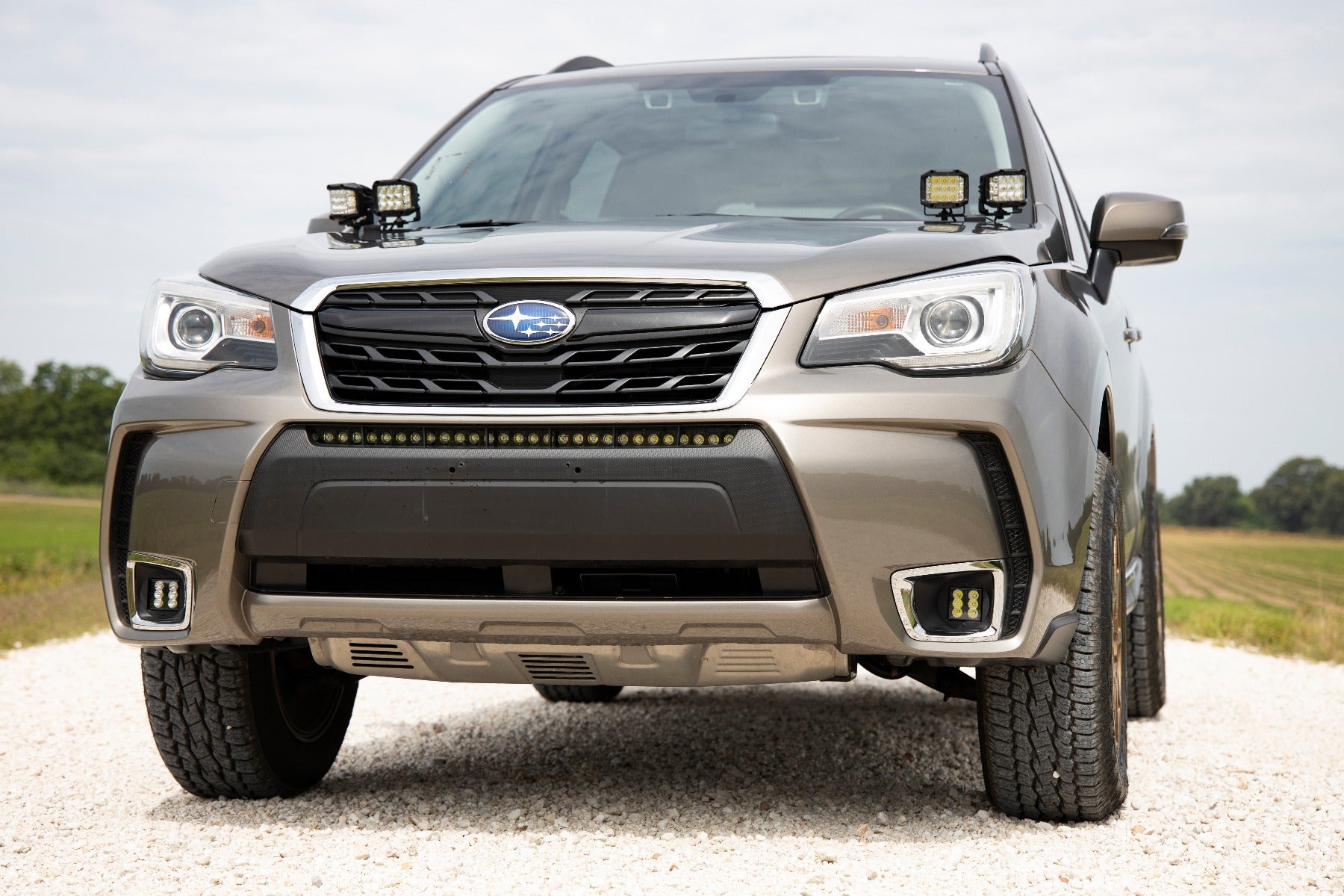 Subaru 30 Inch LED Bumper Kit (14-18 Forester Black Series) Rough Country-3