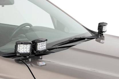 Subaru 2-inch LED Lower Windshield Ditch Kit 14-18 Forester Spot Beam Rough Country-3