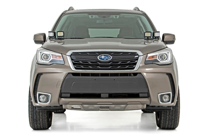 Subaru 3-inch LED Lower Windshield Ditch Kit 14-18 Forester Wide Angle Osram Rough Country-4