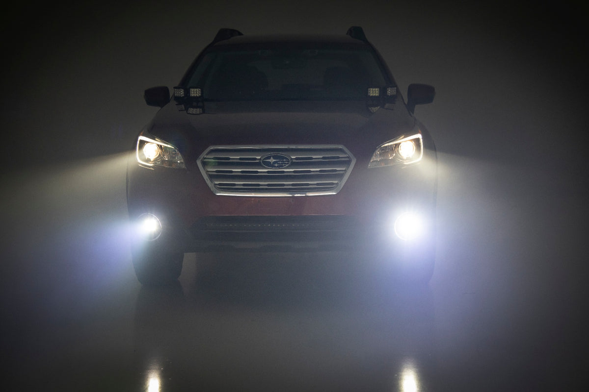 Subaru Led Fog Light Kit Black Series Spot Beam For 15-19 Outback Rough Country-2