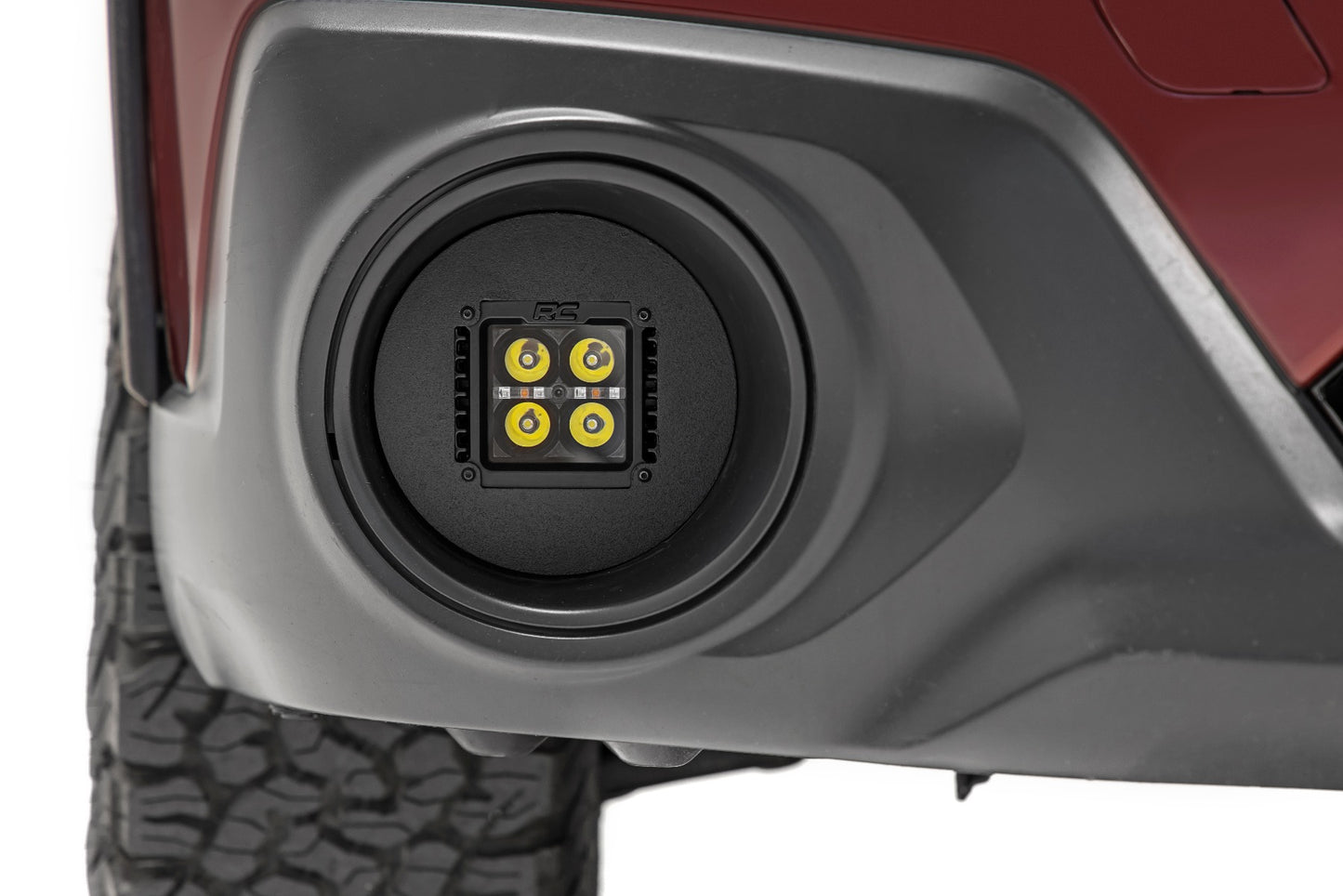 Rough Country Subaru Led Fog Light Kit Black Series w/ White DRL For 15-19 Outback Rough Country