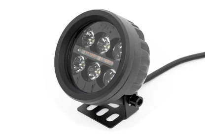 Black Series Round LED Light Pair 3.5 Inch Amber DRL Rough Country-2