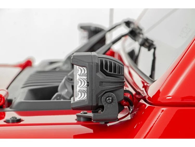 Rough Country 3 Inch Wide Angle OSRAM LED Lights Pair Rough Country