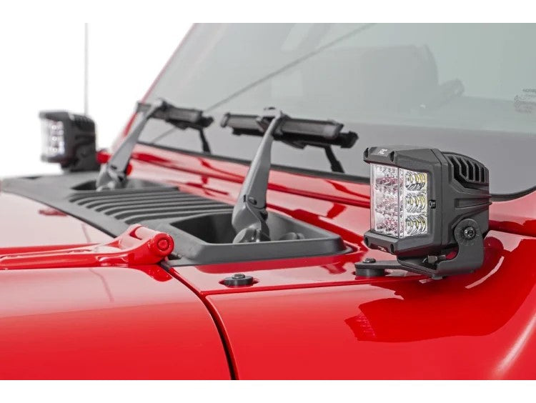 Rough Country 3 Inch Wide Angle OSRAM LED Lights Pair Rough Country