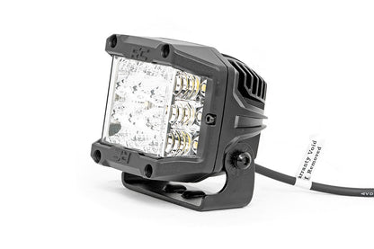 3 Inch Chrome Series LED Lights Wide Angle Osram Pair Rough Country-1