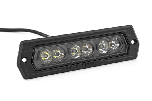 6 Inch Black Series LED Lights Flush Mount Pair Rough Country-1