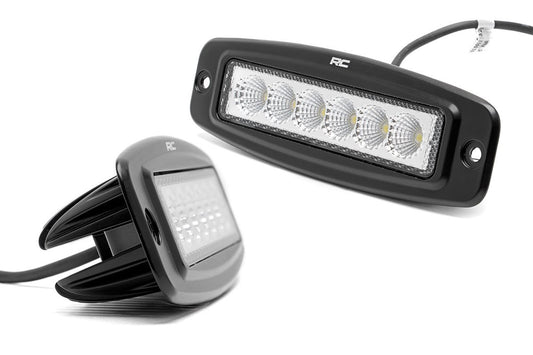 6 Inch Flush Mount LED Light Bars Pair Rough Country-1