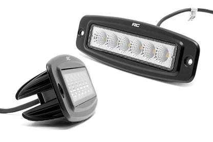 6 Inch Flush Mount LED Light Bars Pair Rough Country-1