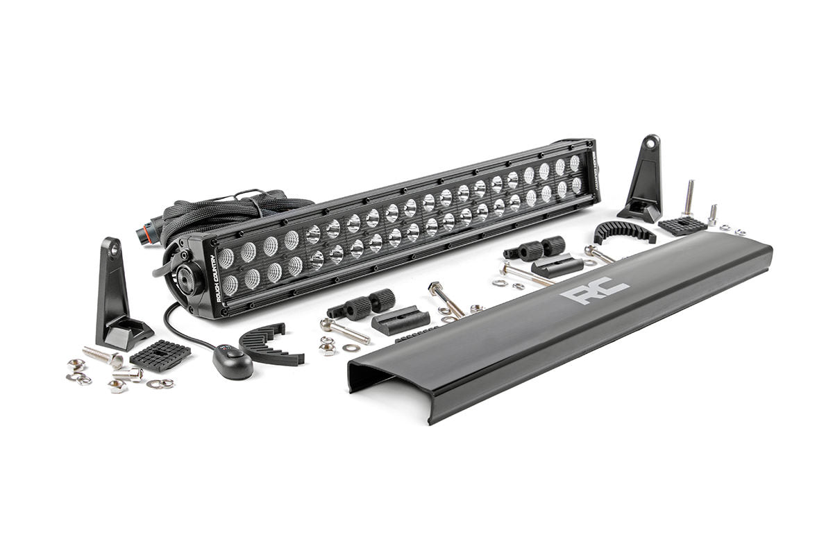 Rough Country 20 Inch CREE LED Light Bar Dual Row Black Series Rough Country