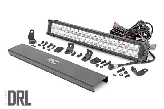 20 Inch Chrome Series LED Light Bar | Dual Row | Cool White DRL Rough Country