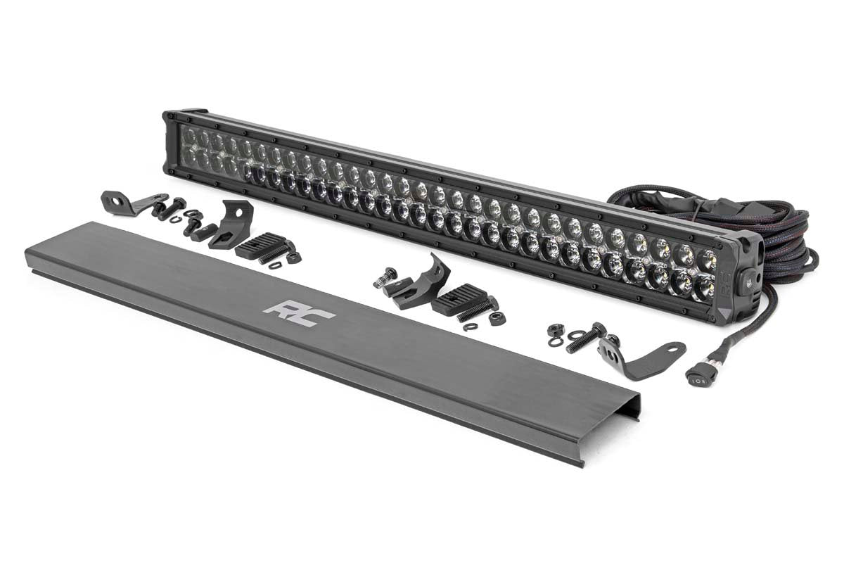 Rough Country 30 Inch CREE LED Light Bar Black Series w/Cool White DRL Rough Country