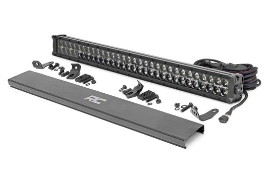 Rough Country 30 Inch CREE LED Light Bar Black Series w/Cool White DRL Rough Country