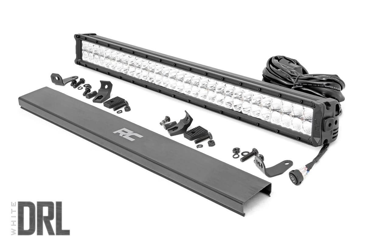 Rough Country 30-inch Cree LED Light Bar Dual Row Chrome Series w/ Cool White DRL Rough Country