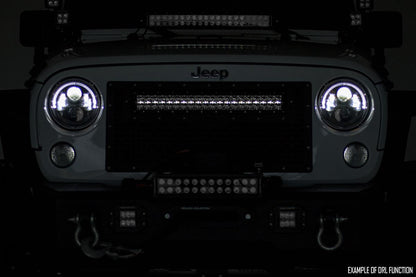 30-inch Cree LED Light Bar Dual Row Chrome Series w/ Cool White DRL Rough Country-2