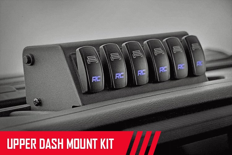 Rough Country MLC-6 Multiple Light Controller Mount Kit 18-20 Wrangler JL, 20 Gladiator JT Rough Country