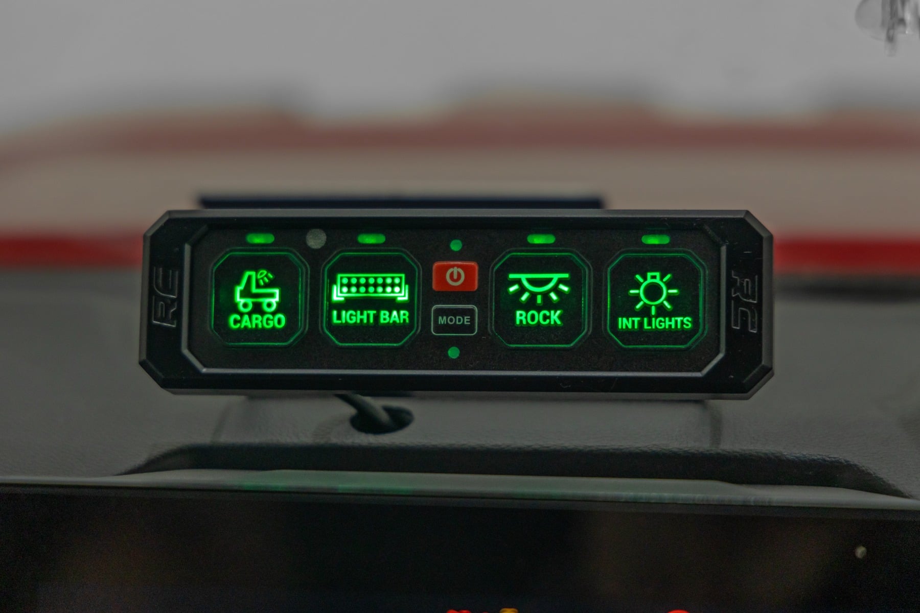 4 Gang Switch Panel RGB Backlit Buttons Multifunction Modes Rough Country-1