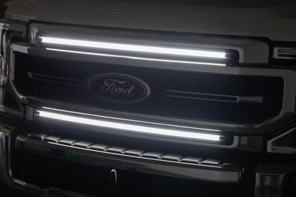 LED Light Kit Grille Mount 30 Inch DRL Ford F-250/F-350 Super Duty (17-22) Rough Country-3