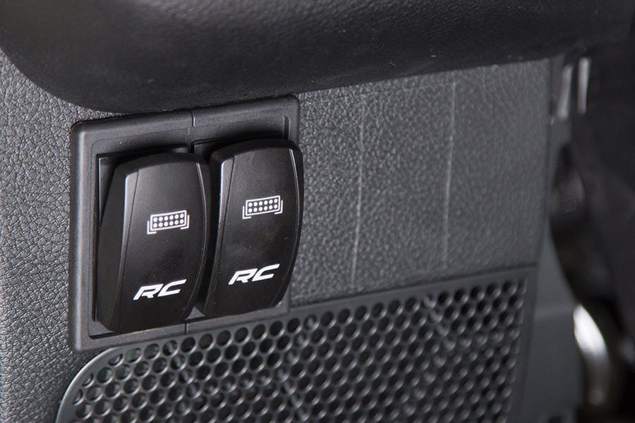 Rough Country Rocker Switch Housing Kit Black Plastic Rough Country