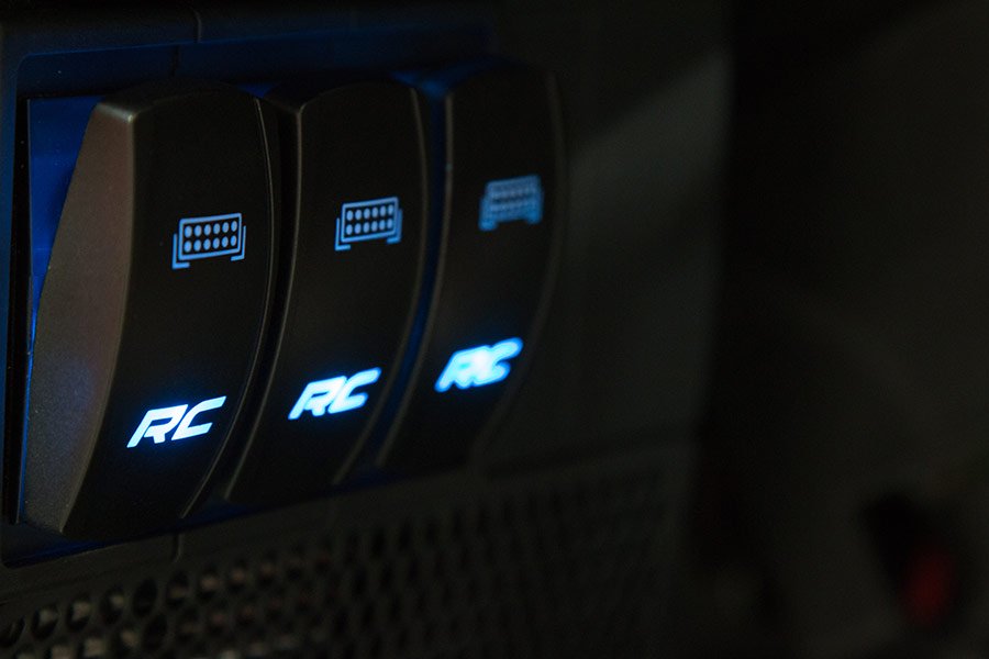 Rocker Switch Housing Kit Black Plastic Rough Country-1