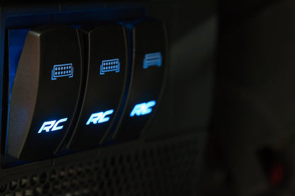 Rocker Switch Housing Kit Black Plastic Rough Country-1