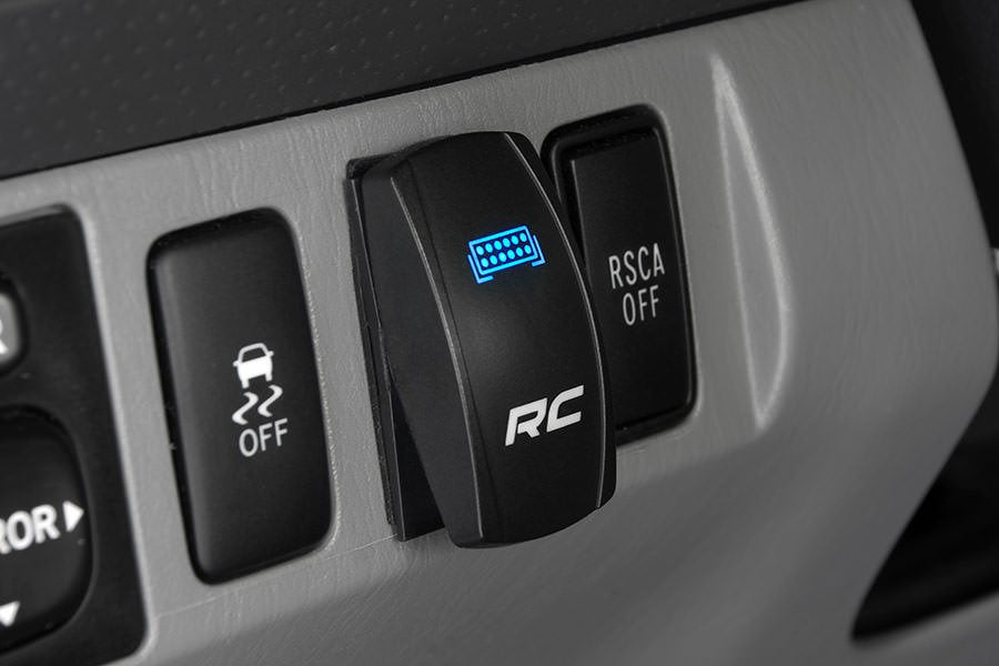 Rough Country LED Backlit Rocker Switch RC Logo Blue Rough Country