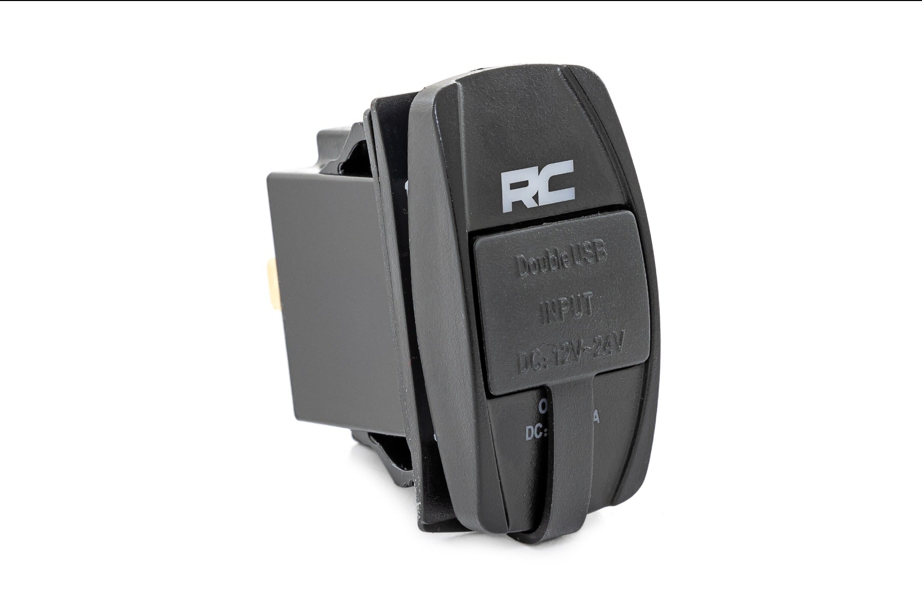 USB Switch Insert 2x1 with Logo Blue Back Light Rough Country-1