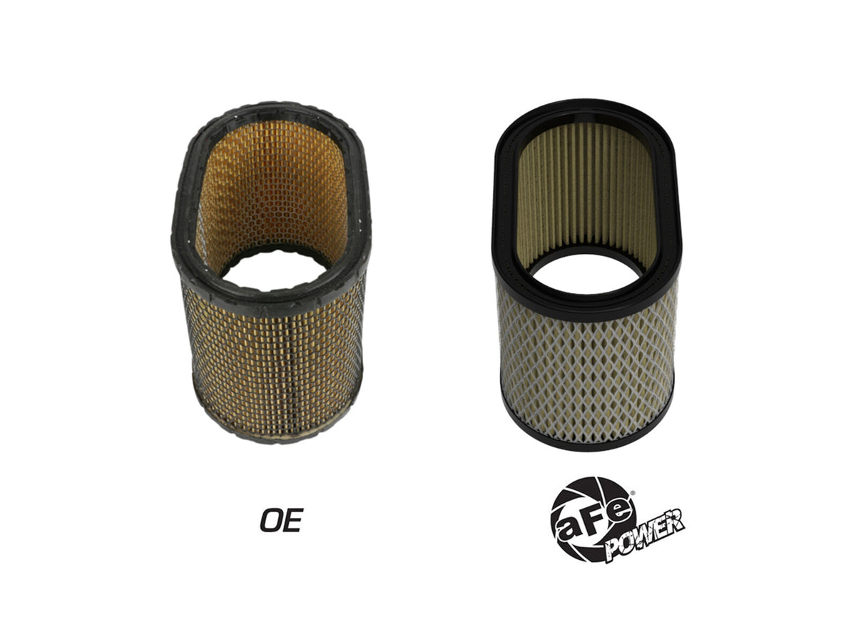 Magnum Flow Round Racing Air Filter w/ Pro Guard 7 Media Fits Weber Ida 48 Carburetors (6 Inch Height) aFe Power-1