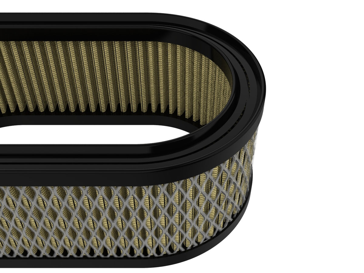 Magnum Flow Round Racing Air Filter w/ Pro Guard 7 Media Fits Weber Ida 48 Carburetors (3-1/4 Inch Height) aFe Power-1