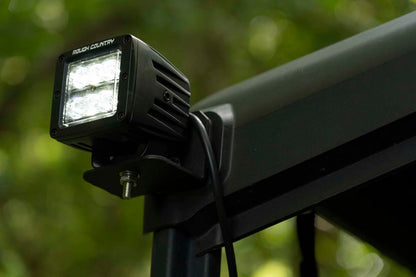 LED Light Cab Mount 2 Inch Black Pair Flood Can-Am Defender HD 5/HD 8/HD 9/HD 10 Rough Country-1