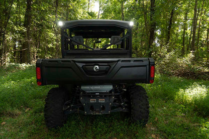 LED Light Cab Mount 2 Inch Black Pair Flood Can-Am Defender HD 5/HD 8/HD 9/HD 10 Rough Country-2