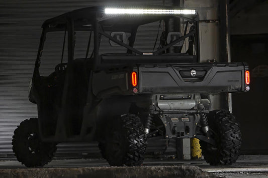 LED Light Kit | Cab Mount | 50" Black Dual Row | Can-Am Defender MAX HD10  Rough Country