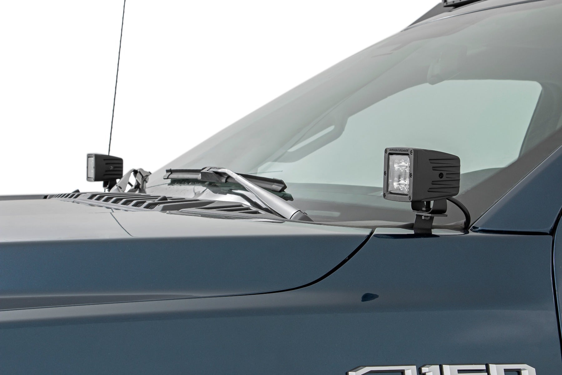 Rough Country Ford 2-inch LED Lower Windshield Spot Pattern Ditch Kit 15-21 Ford F-150 Rough Country