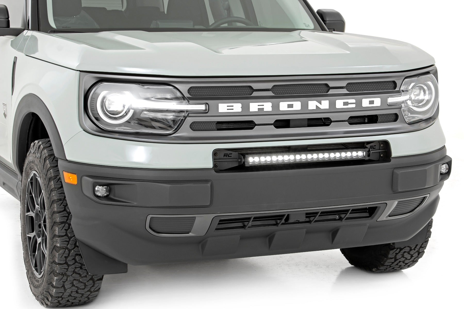 Rough Country Ford 20.0 Inch LED Bumper Kit w/ Chrome Series LED 21-UP Ford Bronco Sport Rough Country